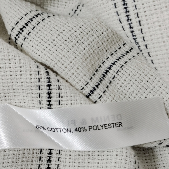 Denim & Flower Cream Men's Striped Button Down Shirt /Size S - Picture 3 of 5